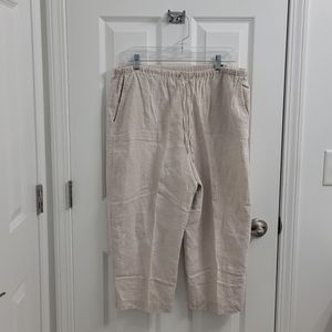 Kate Hill For Lord & Taylor Linen Pants